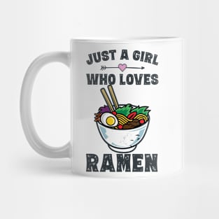 Funny Japanese Ramen Noodles Gift for Girls Anime Lovers Mug